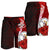 Niue Polynesian Men's Shorts - Coat Of Arm With Hibiscus - Polynesian Pride