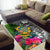 Tuvalu Area Rug - Turtle Plumeria Banana Leaf - Polynesian Pride