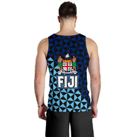 Fiji Polynesian Men's Tank Top Coat Of Arms Th5 - Polynesian Pride