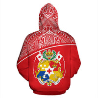 Tonga All Over Hoodie Polynesian Curve Style - Polynesian Pride