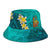 New Caledonia Polynesian Bucket Hat - Manta Ray Ocean - Polynesian Pride