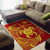 Hawaii Polynesian Personalised Area Rug - Vintage Polynesian Turtle (Red) - Polynesian Pride