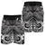 Pohnpei Men's Shorts - White Shark Polynesian Tattoo - Polynesian Pride