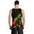 New Caledonia Polynesian Men Tank Top - Turtle With Blooming Hibiscus Reggae - Polynesian Pride