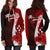 Kosrae Micronesia Hoodie Dress - Coat Of Arm With Hibiscus - Polynesian Pride