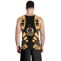 Vanuatu Men Tank Top - Polynesian Tattoo Gold - Polynesian Pride