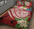 Tonga Polynesian Quilt Bed Set - Summer Plumeria (Red) - Polynesian Pride