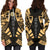 Hawaii Hoodie Dress - Polynesian Tattoo Gold - Polynesian Pride