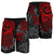 Guam Polynesian Shorts (Men) - Red Turtle Flowing - Polynesian Pride