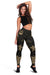 Vanuatu Women's Leggings - Gold Tentacle Turtle Gold - Polynesian Pride