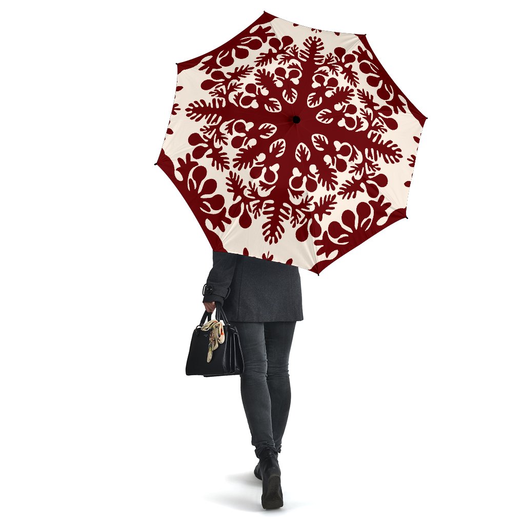 Hawaiian Quilt Tradition Red Umbrella - Polynesian Pride