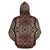 Hawaii Hoodie Polynesian Symmetry Brown Pullover - Polynesian Pride