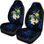 Polynesian Hawaii Car Seat Covers - Turtle With Plumeria Flowers - Polynesian Pride