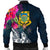 Tuvalu Men's Bomber Jackets - Summer Vibes - Polynesian Pride