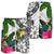 Nauru Men's Short White - Turtle Plumeria Banana Leaf Crest - Polynesian Pride