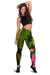 New Caledonia Polynesian Women's Leggings - Hibiscus and Banana Leaves - Polynesian Pride