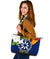 The Philippines Personalised Large Leather Tote Bag - Filipino Sampaguita - Polynesian Pride