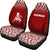 Hawaii Car Seat Covers - Polynesian Warriors Tattoo Fog Red - Polynesian Pride