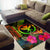 Polynesian Hawaii Kanaka Maoli Polynesian Personalised Area Rug - Hibiscus and Banana Leaves - Polynesian Pride