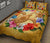 Hawaii Turtle Hibiscus Wreath Polynesian Quilt Bed Set - Crown Style - AH - Polynesian Pride