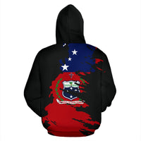 Samoa Hoodie Samoa Flag Coat of Arms Painting - Polynesian Pride