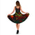 Chuuk Polynesian Midi Dress - Turtle Hibiscus Reggae - Polynesian Pride