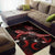 New Caledonia Polynesian Area Rugs - Turtle With Blooming Hibiscus Red - Polynesian Pride