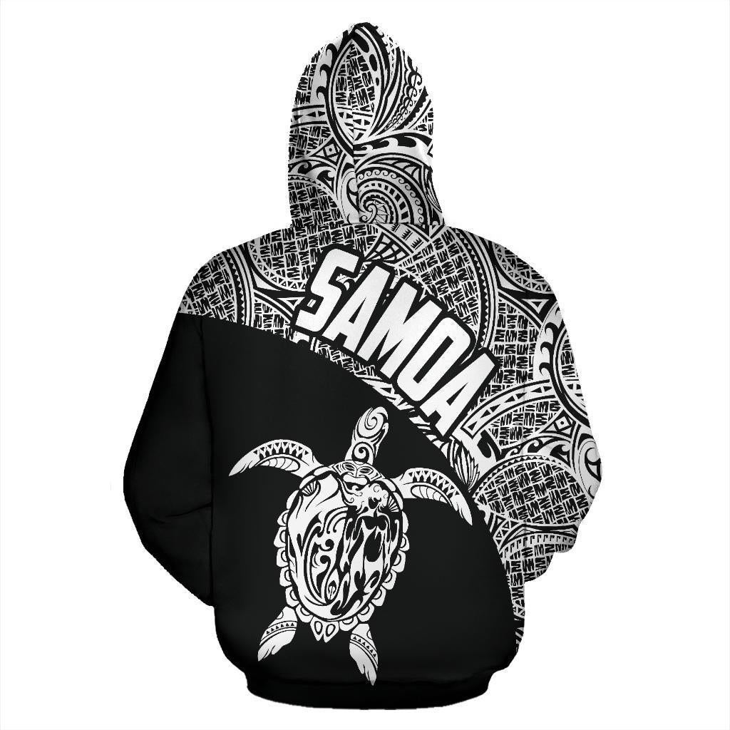 Samoa Hoodie Samoa Turtle Mermaid Polynesian Tattoo White - Polynesian Pride