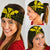 Hawaii Kanaka Map Kakau Bandana 3 - Pack - Yellow - Polynesian Pride