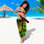 Kanaka Maoli (Hawaiian) Sarong, Polynesian Plumeria Banana Leaves Reggae - Polynesian Pride