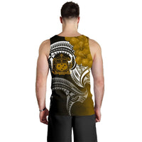 Samoa Men's Tank Top - Samoa Seal Wave Style (Gold) - Polynesian Pride
