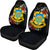 Tuvalu Car Seat Covers - Tuvalu Coat of Arms Hibiscus - A02 Universal Fit Black - Polynesian Pride