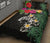 Tahiti Polynesian Quilt Bed Set - Hibiscus Turtle Tattoo Black - Polynesian Pride