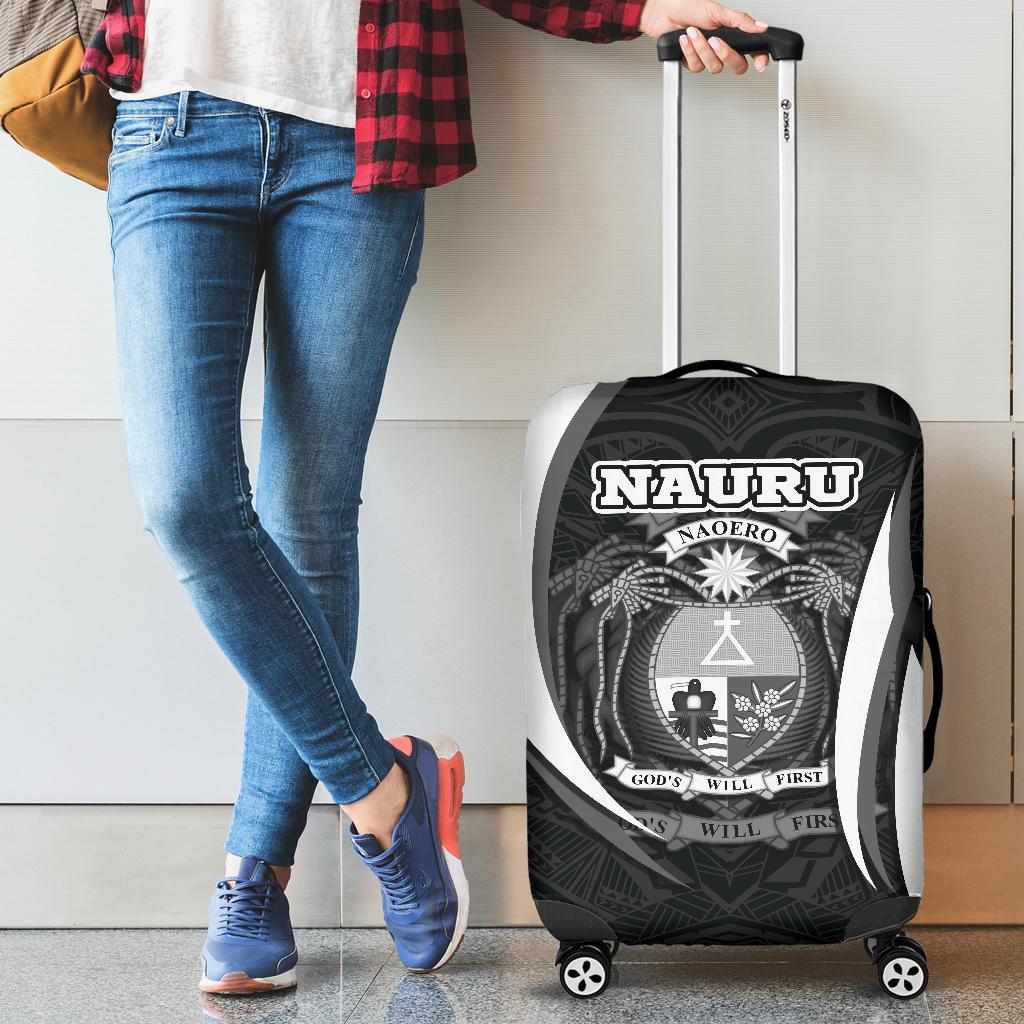 Nauru Polynesian Luggage Covers - Nauru Spirit (White) White - Polynesian Pride