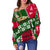 Polynesian Hawaii Christmas Women's Off Shoulder Sweater - Ugly Style - Polynesian Pride