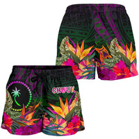 Chuuk Women's Shorts - Summer Hibiscus - Polynesian Pride