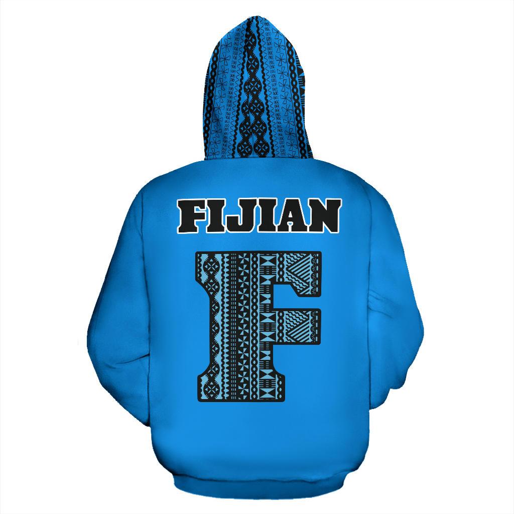 Fijian All Over Hoodie Tapa Pattern - Polynesian Pride