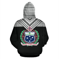Samoa All Over Zip up Hoodie Samoan Style - Polynesian Pride