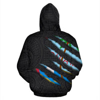 Guam All Over Hoodie Scratch Style - Polynesian Pride