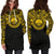 Federated States of Micronesia Women Hoodie Dress - Federated States of Micronesia Coat Of Arms Polynesian Gold Black - Polynesian Pride