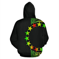 Cook Islands Polynesian Hoodie Line Reggae - Polynesian Pride
