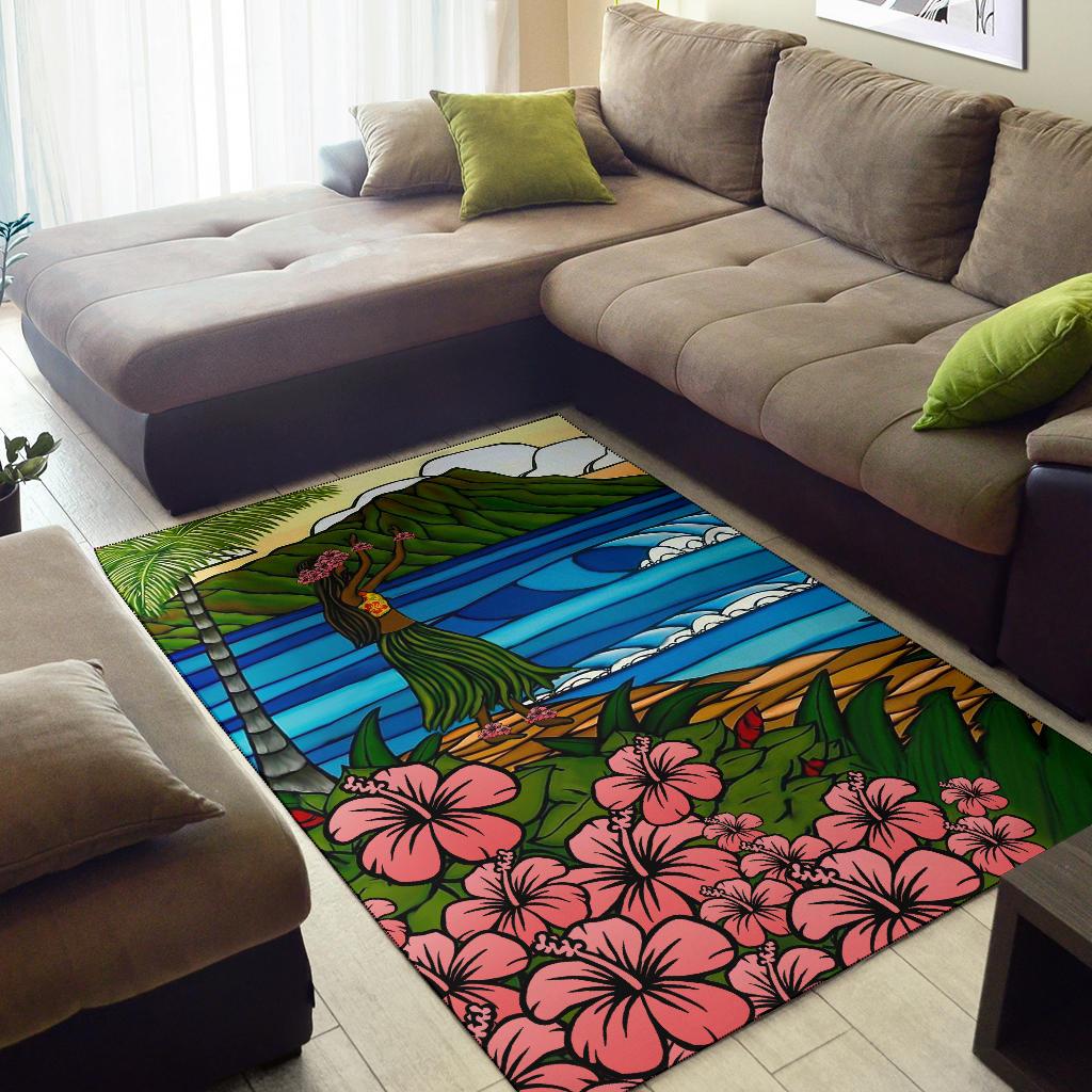 Hula Girl Area Rug - Polynesian Pride