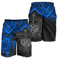 Samoa Polynesian Shorts (Men) - Blue Turtle - Polynesian Pride