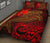 Papua New Guinea Quilt Bed Set - Red Shark Polynesian Tattoo - Polynesian Pride