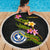 Northern Mariana Islands Beach Blanket - Plumeria Tribal - Polynesian Pride