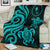 Chuuk Micronesian Premium Blanket - Turquoise Tentacle Turtle - Polynesian Pride