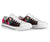 Hawaii Low Top Shoe - Kanaka Maoli With Hibiscus On Polynesian Patterns (RED) - Polynesian Pride