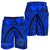 Samoa Men Shorts - Samoa Coat Of Arm, Maui Tattoo Blue - Polynesian Pride