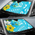 Cook Islands Auto Sun Shades - Polynesian Pattern Aquamarine Stone Color - Polynesian Pride