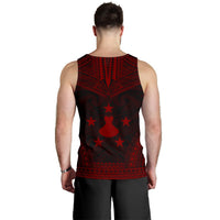Austral Islands Men's Tank Top - Polynesian Chief Red Version - Polynesian Pride